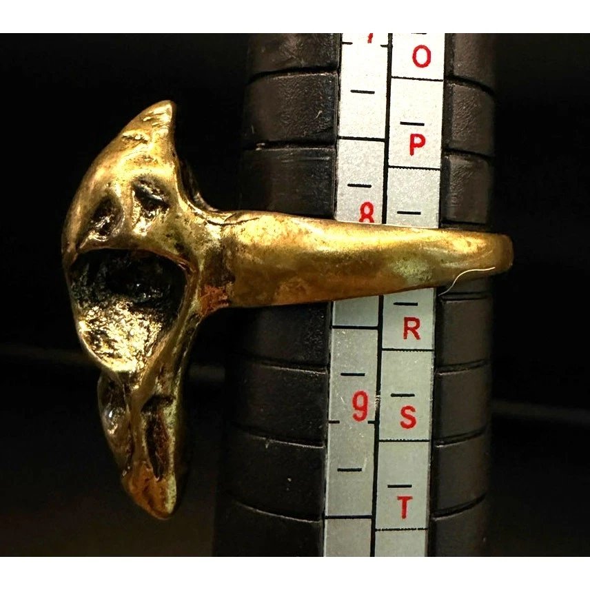 Anillo grande de latón Plague Dr Crow Raven Foto 4 de 4