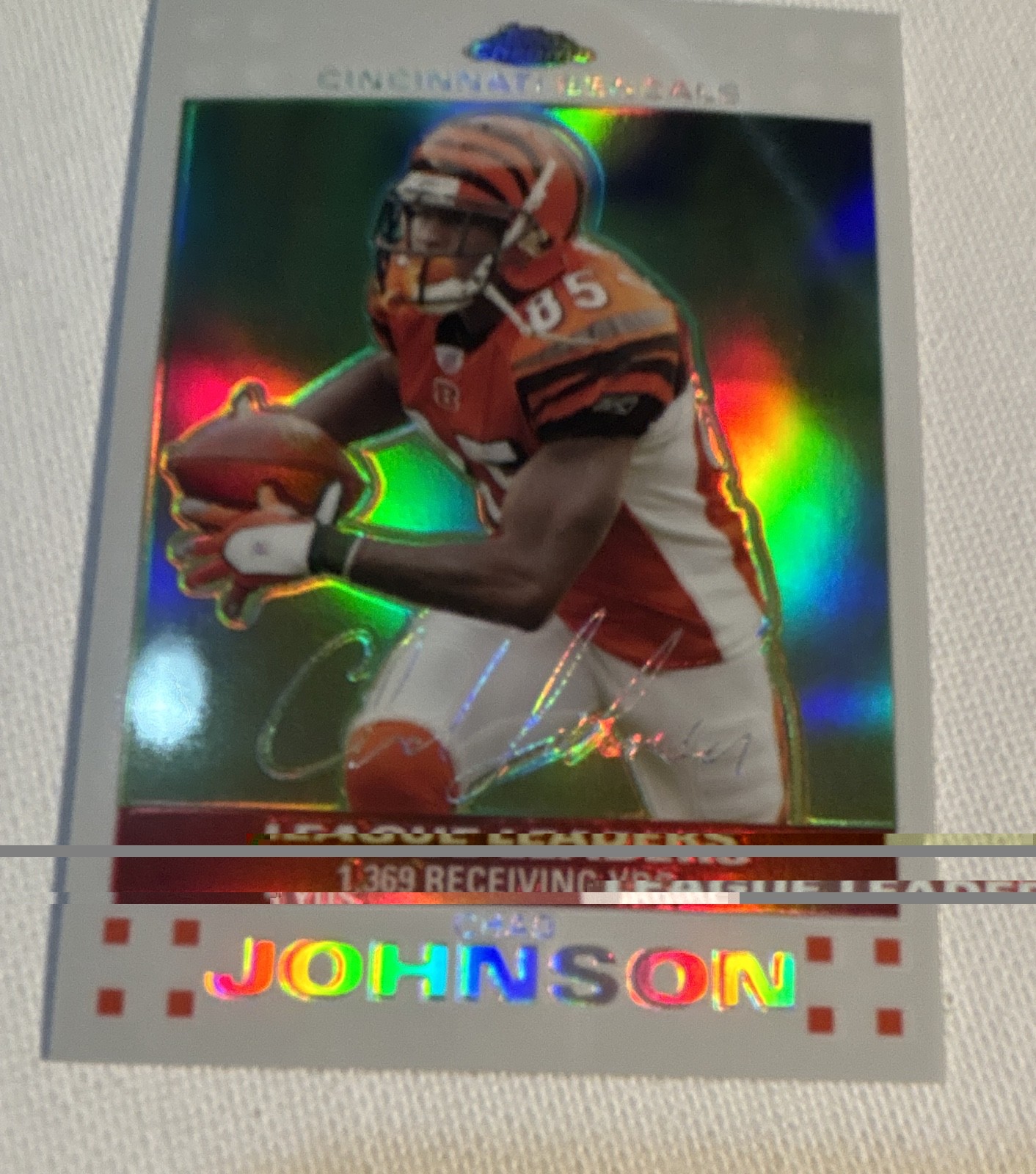 2007 Topps Chrome - Chad Johnson #TC131 White Refractor /869