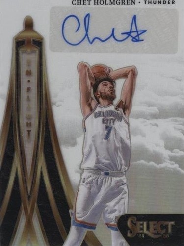 2024-25 Panini Select Chet Holmgren Signatures Auto #121/125