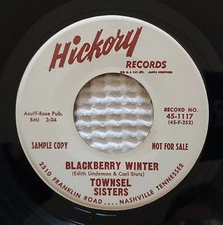 TOWNSEL SISTERS Give Love Joey Orig '60 HICKORY Promo Country Rockabilly 45 NM-