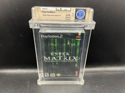 1st Print Black Label Enter the Matrix PS2 WATA 9.2 A FACTORY SEALED VGA
