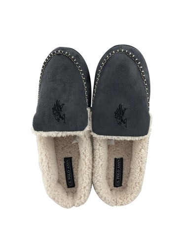 U.S. Polo Assn. Herren Premium Mokassin Hausschuhe Indoor Outdoor - Bild 5 von 10