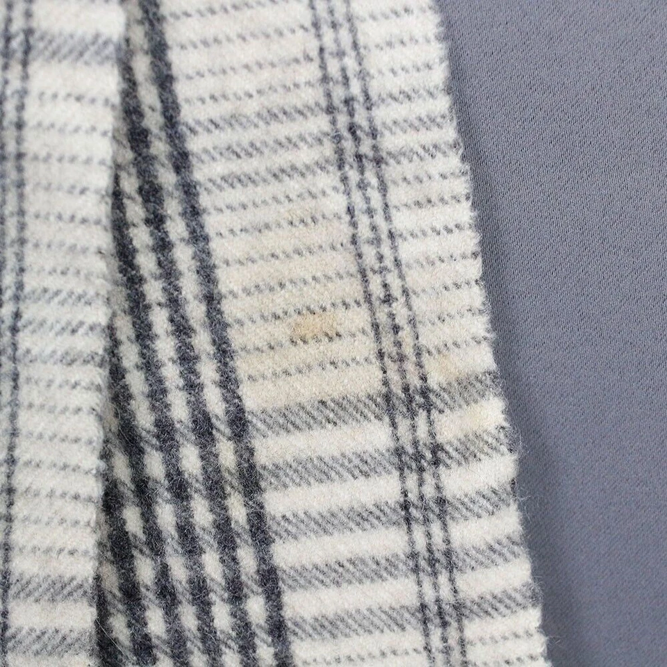 Sciarpa Gianni Versace colore bianco fantasia a righe nere 166x34 cm - Imagen 3 de 4