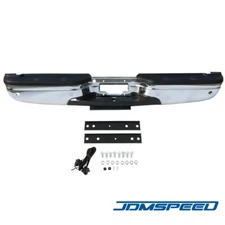 Rear Step Bumper Chrome W/ Sensor Hole For 1999-2007 Ford F250 F350 Super Duty