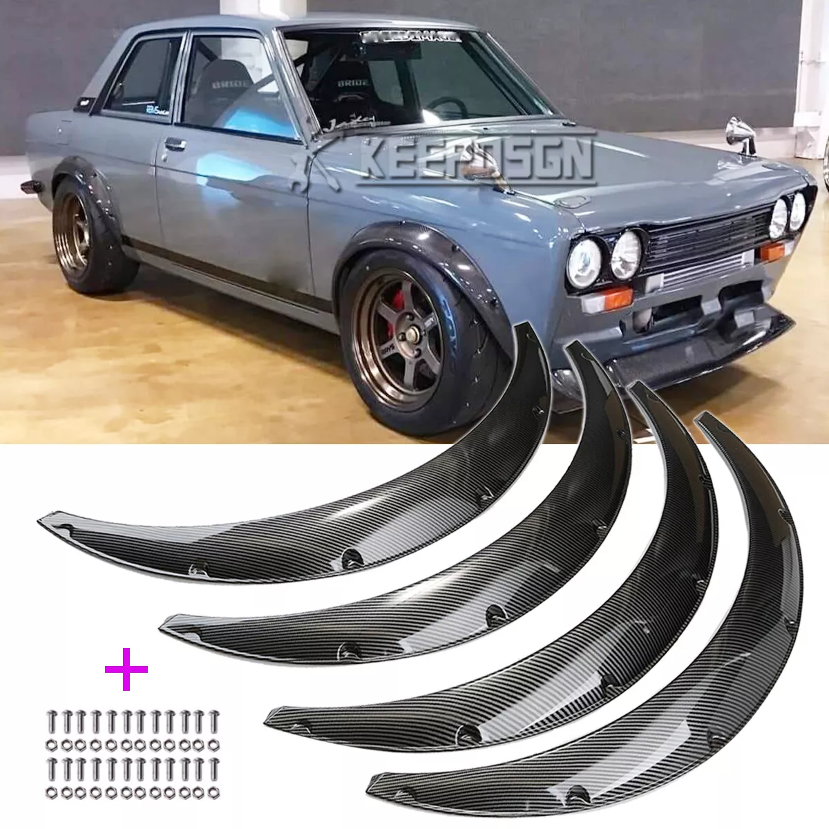 datsun 510 4 door flares