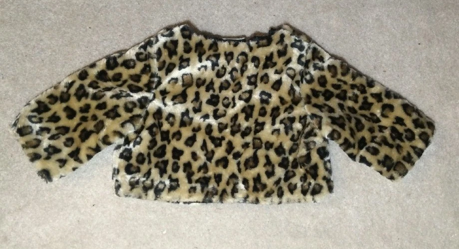 Emily West piel sintética leopardo encogerse de hombros - Niña Talla 7/8 - NUEVO $36 Foto 4 de 4