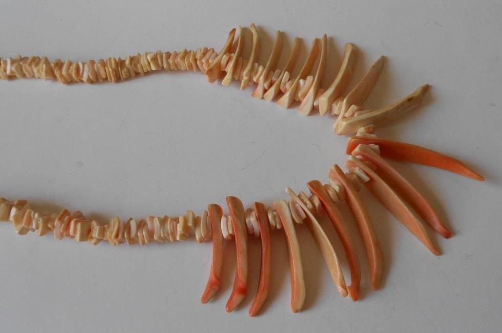 Vintage Asymmetrical Orange Cream Spiny Oyster Sh… - image 6