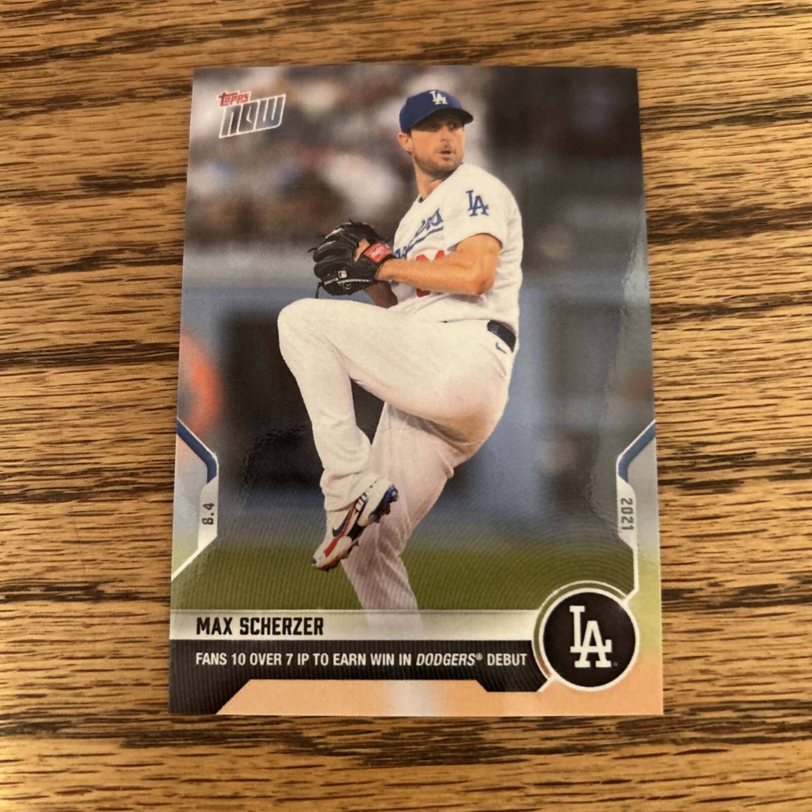 2021 Topps Now /1518 Max Scherzer #616 In Hand