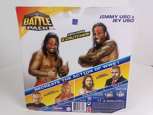 WWE MATTEL BATTLE PACK SERIE 32 DIE USOS JIMMY & JEY ACTIONFIGUR 2 KRÜCKEN - Bild 6 von 10