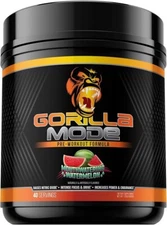 Gorilla Mind Gorilla Mode Mouthwatering Watermelon Pre Workout 1.76lb