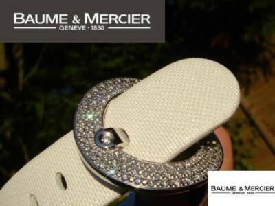 Neu Baume & Mercier Damenuhr GIA Diamant 18 Karat 750 Gold Vice Versa MOA O8588