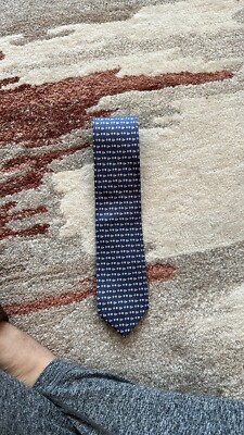 Men s Ferragamo Gancini Tie Blue Porcupine Hermes