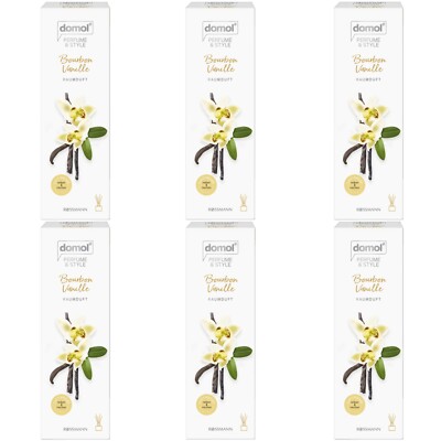 6 x 50 ml | domol Perfume & Style Raumduft Bourbon Vanille für die ganze Wohnung