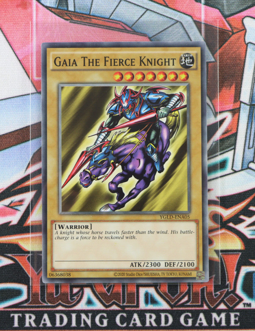 gaia the fierce knight yugioh card Veteran Knight RD/KP14-KR032 Korean Ver Super Rare K-TCG There are some on the front YuGiOh Swift Gaia the