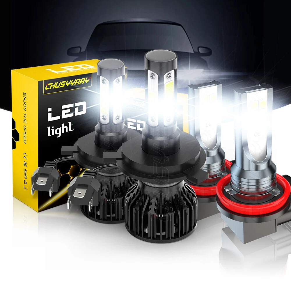 For Honda CRV CR-V 2007-2014 - LED Headlight Fog Lights High&Low Beam Bulbs