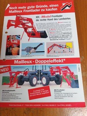 Brochure Mailleux front loader brochure tractor 13