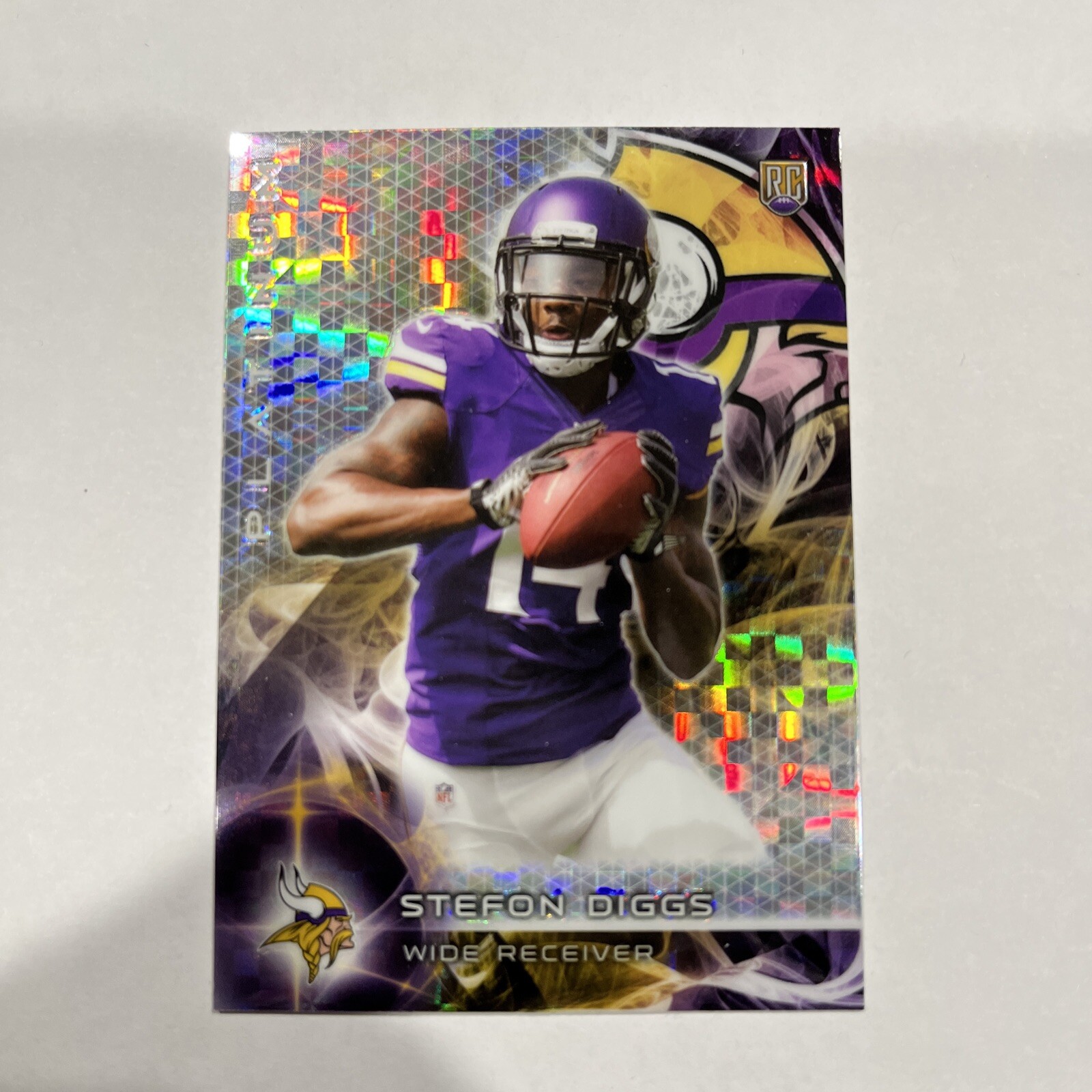 2015 Topps Platinum Rookies X-Fractor #141 Stefon Diggs RC Rookie Card Vikings