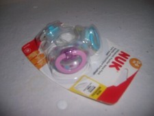 Nuk pacifiers blue purple New 0-6 months