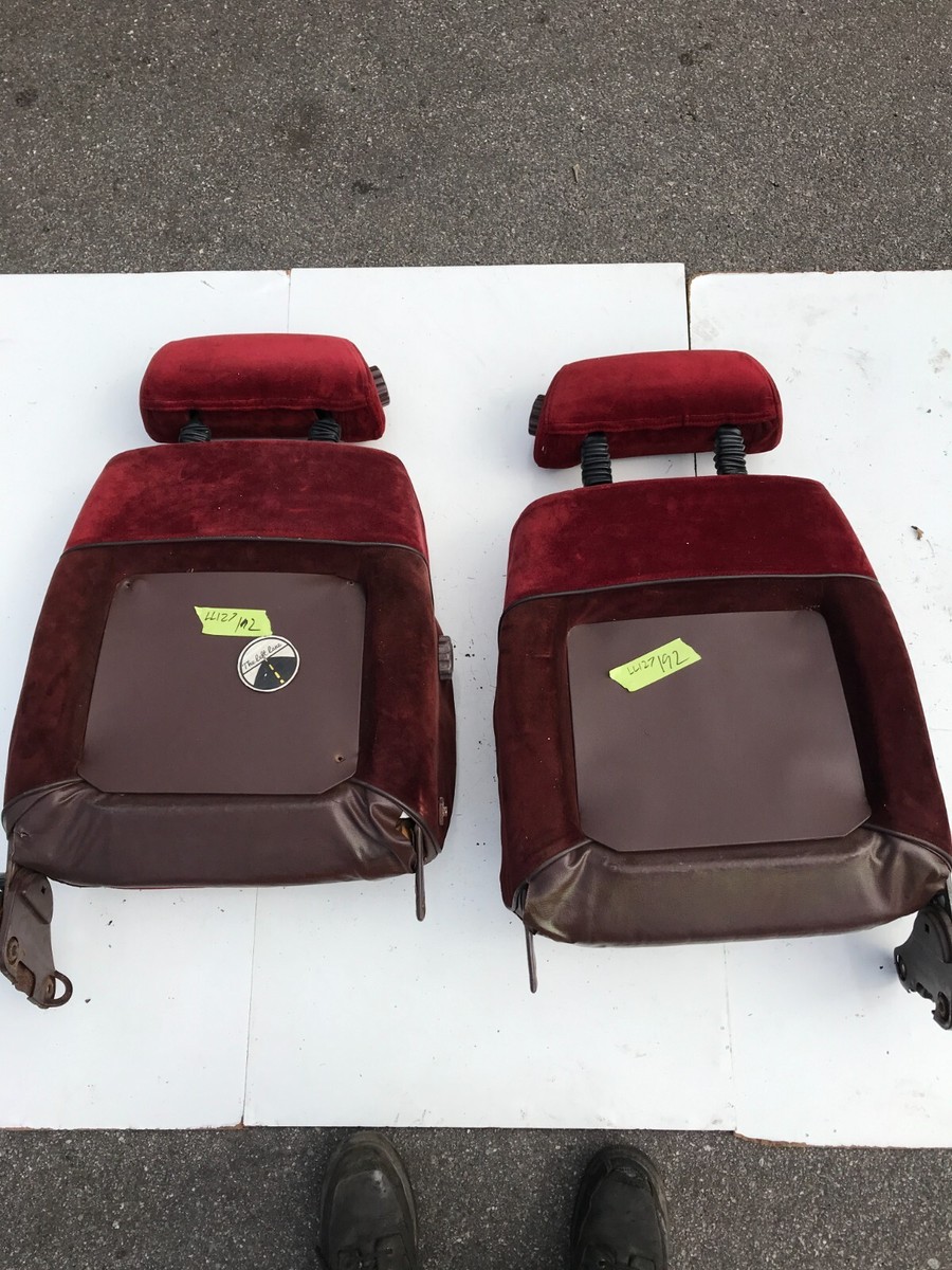 1986 Nissan 300ZX Z31 Turbo Red Seats Upper Front LH RH Set