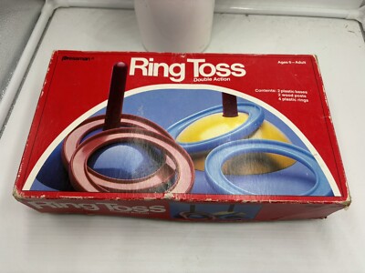 Vintage RING TOSS Pressman Double Action Game 1979 COMPLETE EUC