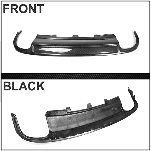 REAL Carbon Rear Bumper Bar Diffuser Lip for Audi A4 B8 Non-Sline Bumper 09-12 - Picture 11 of 12