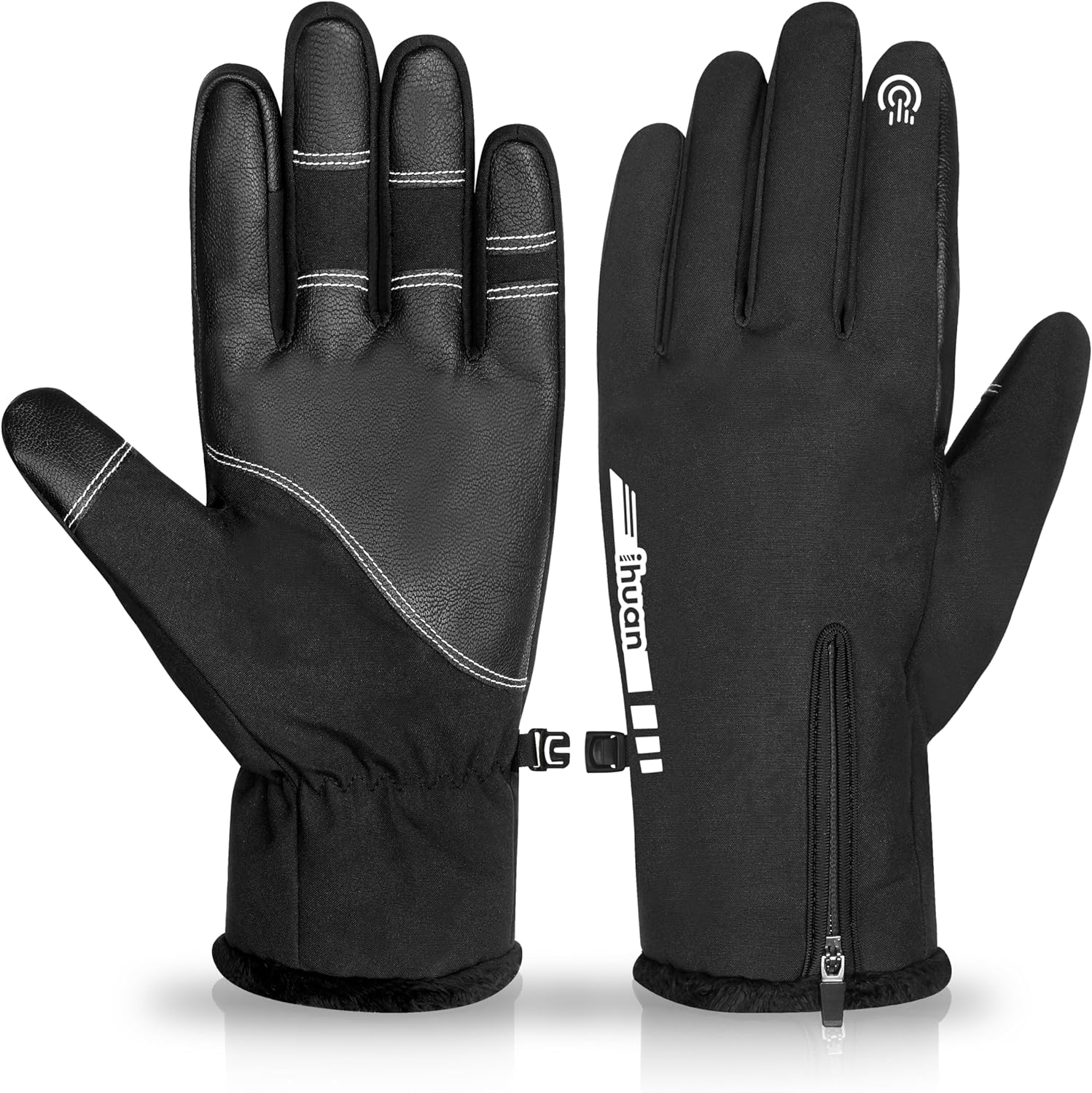 Winter Gloves for Men Women Cold Weather, Waterproof Warm Gloves, Thermal Gloves-image