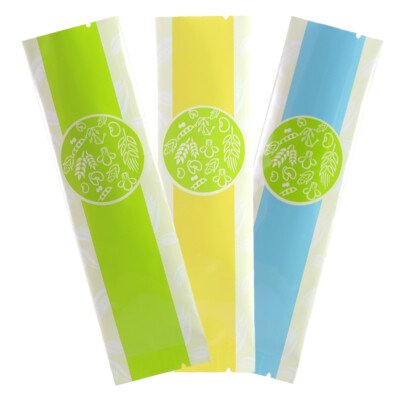 New Flat Glossy Open Top Individual Packaging Bags Multiple Colors and Sizes