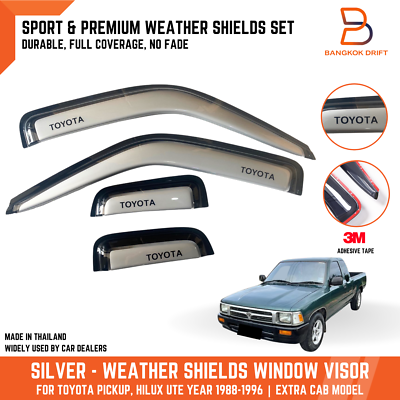 Protector De Borde Rígido Y Deflector De Viento Contra Insectos Para Toyota Hilux (2012-2015)