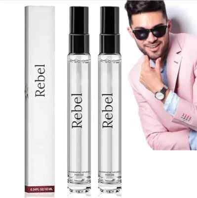2PCS Rebel Pheromone Cologne for Men, 2024 New Rebel by Alloura for Men, Alloura
