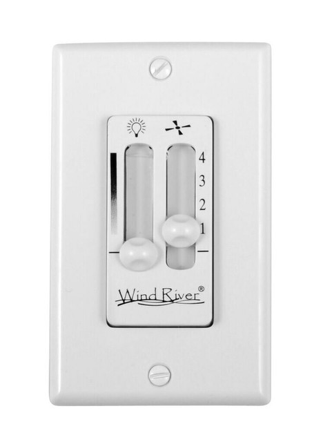 Wind River Wsc4402 Wall Mount Ceiling Fan Remote System White