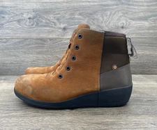 BOGS Women's Vista Rugged Lace Waterproof Suede Boots Size 11 Brown Safety Toe