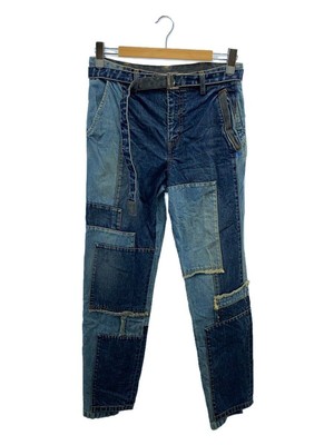 sacai◇21SS/再構築デニム/ボトム/2/デニム/IDG/無地/21-02512M 吐い