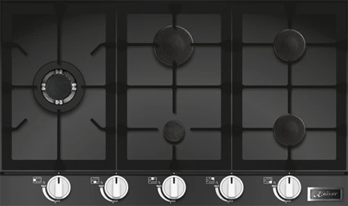 Kaiser AvantPro Gaskochfeld 90cm autark 3,8kw WOK Gasherd 5 Flammen Er-Propangas - Bild 2 von 4