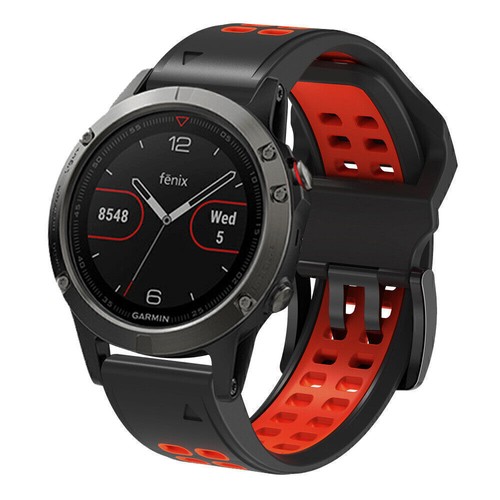 Silicone Watch Band Strap Quickfit For GARMIN Forerunner 935 945 955 Solar 965 - Picture 17 of 198