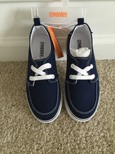 Gymboree Little Boys Navy Canvas Shoes Sz 10 New With Tags