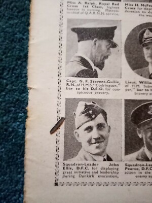 76-1 Ephemera 1940 kleines Bild John Ellis d f c 