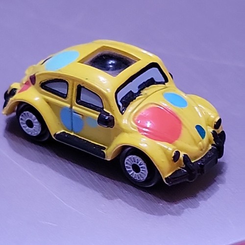 1994 Micro Machine Beetle Convertable Vintage 1:87 USA Yellow Private Eye Series - Picture 10 of 10