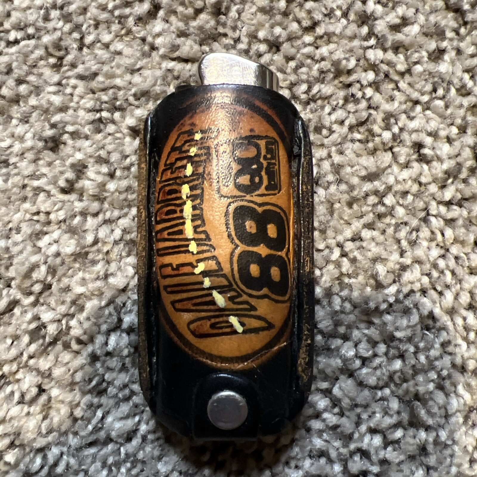 Dale Jarrett Genuine Leather Lighter Cover/sleeve