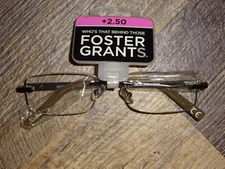 foster grant  ~ men unisex women reading glasses   +2.50  +2.75  +3.25