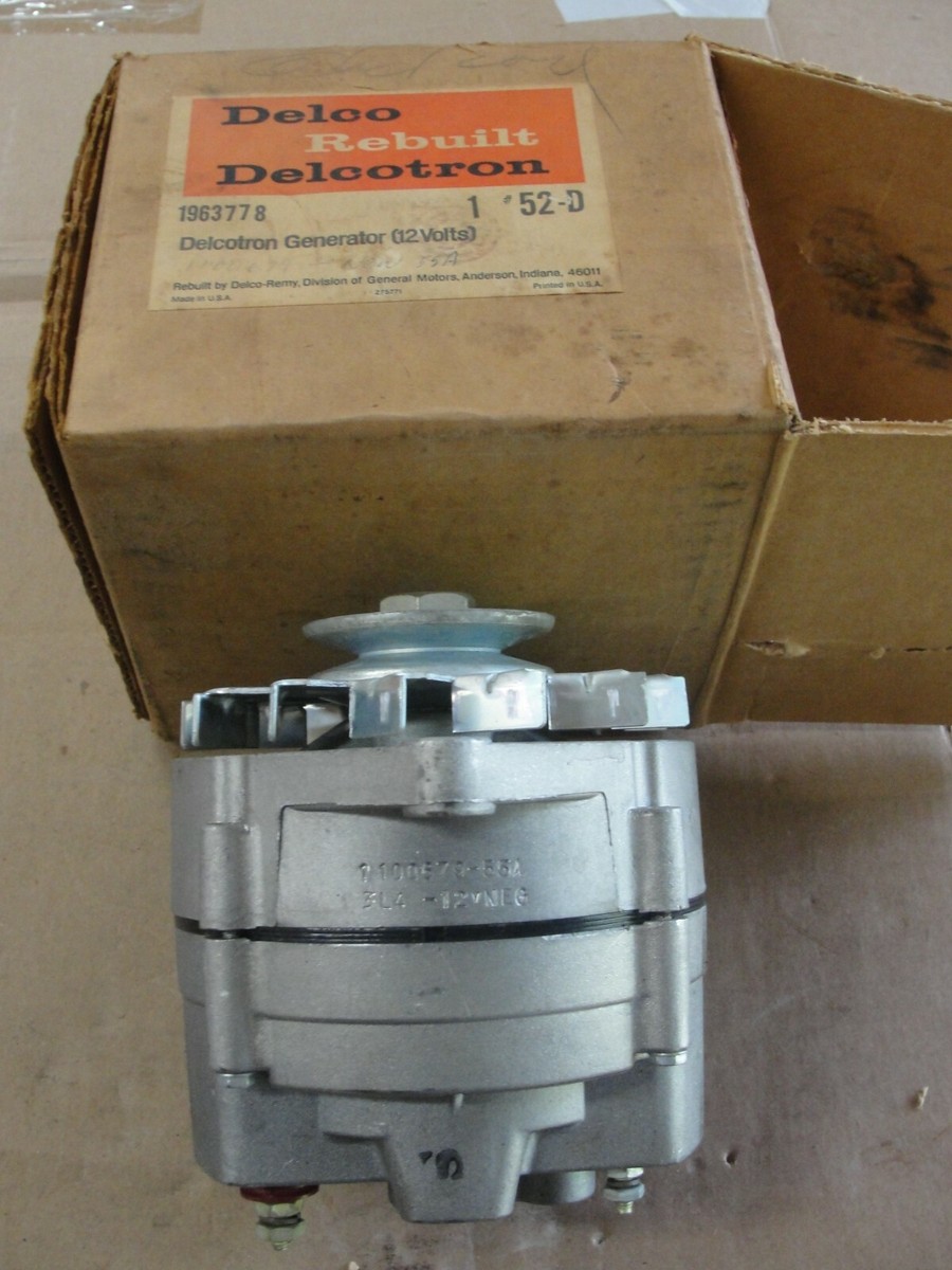 samn 1964 BUICK SKYLARK GRAN SPORT DELCO REMY REBUILT ALTERNATOR