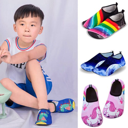 Kinder Wasserschuhe Rutschfeste Aquaschuhe Badeschuhe Strandschuhe Schwimmschuhe - Bild 3 von 19