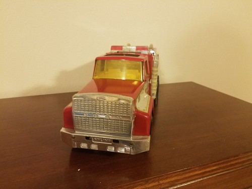 Vintage Nylint Rescue Pumper Fire Truck No 875 Pressed Metal Ford 17" Incomplete - Picture 10 of 12