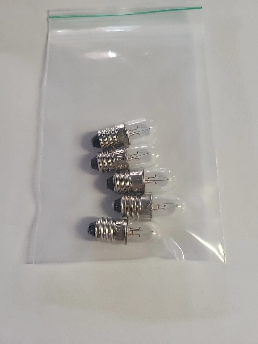 Ampoules Tubulaires E10 18V 3W - Lot De 5 Ampoules - Pour Décoration Ou éclairage Spécifique