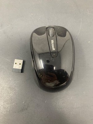 Microsoft Wireless Mobile Mouse 3500 Gray Model 1571 with USB Dongle Tested