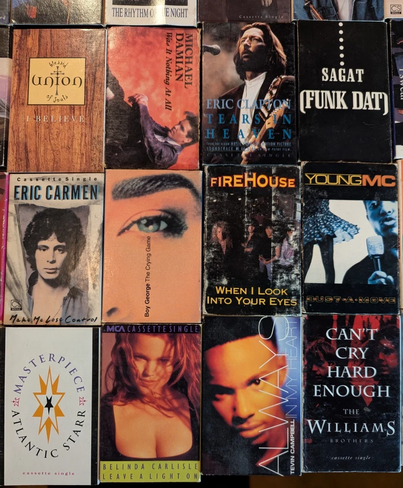 CASSETTE SINGLE LOT, 113 Tapes, 1980's and 1990's, Rock Pop R&B Rap Soundtracks - Image 3 of 4