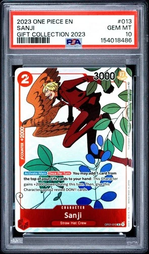 One Piece En Sanji Gift Collection OP01-013 PSA 10 Gem Mint
