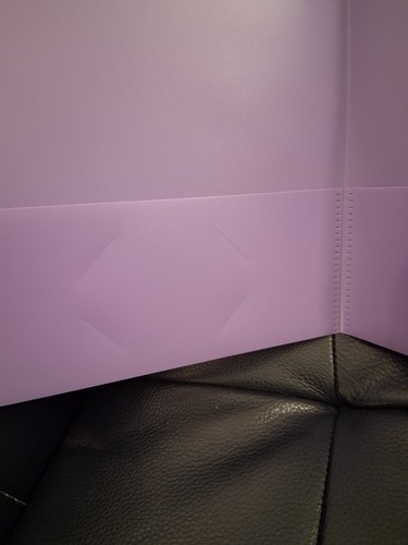 3 Pocket Folder Lavender Color, Plastic, 9.5 X 11 - Picture 6 of 9