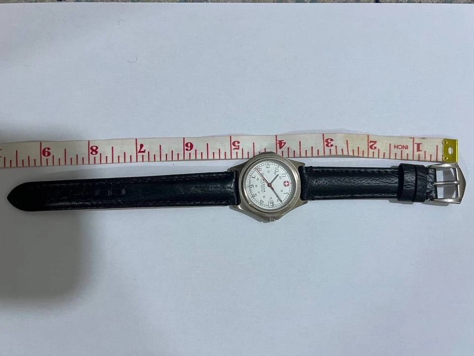 Wenger Watch Swiss Made White Dial Date Military Style Men’s Quartz - Image 4 of 4