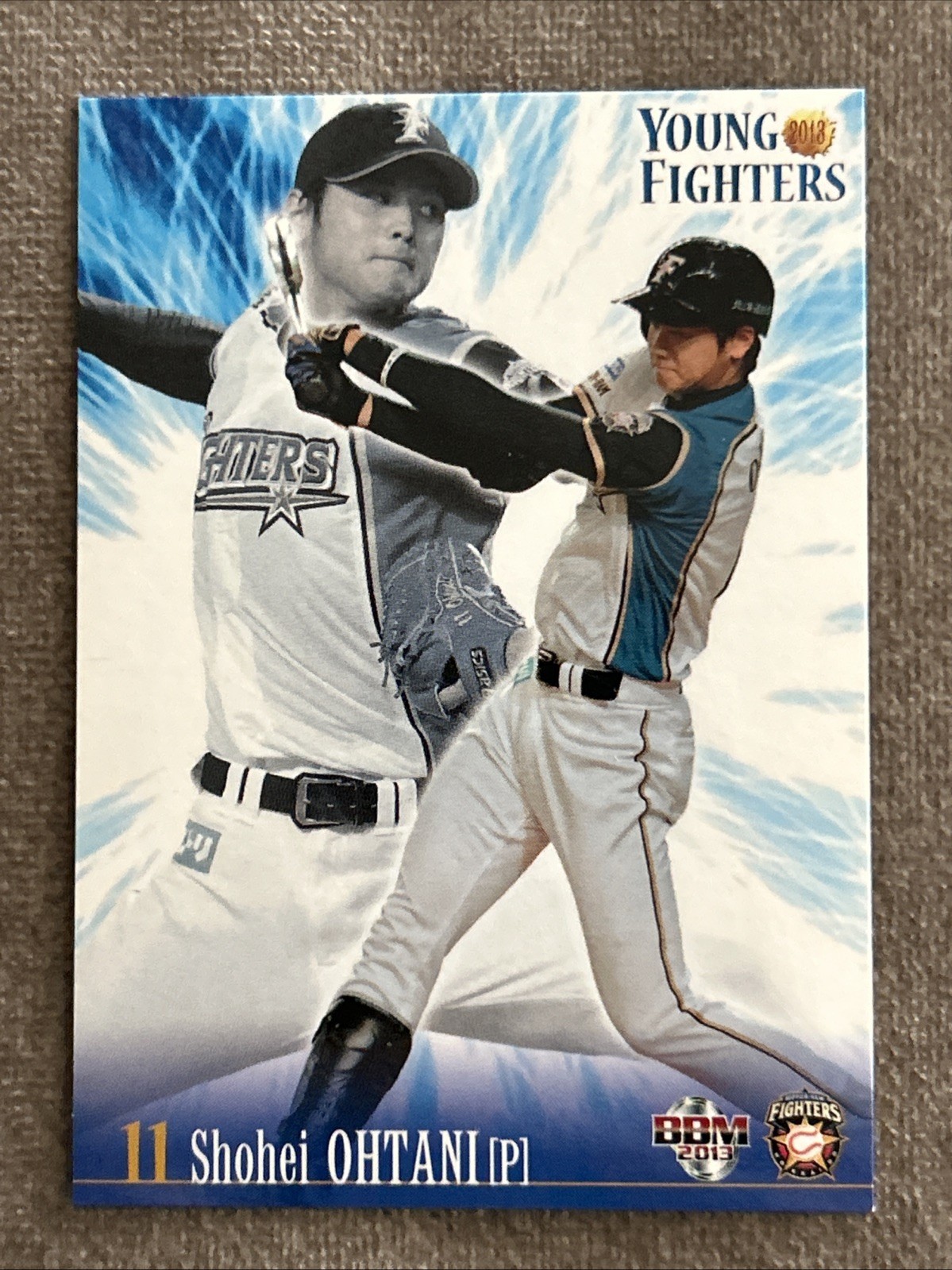 SHOHEI OHTANI 2013 BBM YOUNG FIGHTERS #YF01 ROOKIE CARD RC Dodgers