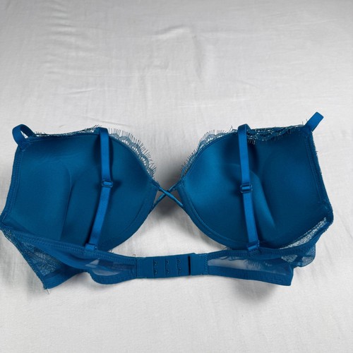Victoria's Secret Push-up-BH türkis Spitze gefüttert goldene Akzente sexy 32C - Bild 4 von 7
